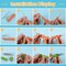 Needle Felting Kit, 42 Colors Wool Roving Starter Kit, Needle Felting Starter Kits, Needle Felting Wool with Felt Tools, Instructions, Green Storage Bag for Felted Animal